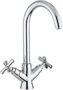 Изображение товара Смеситель для кухни Emmevi Spirit New 31057CR хром поворотный излив двухвентильный Италия