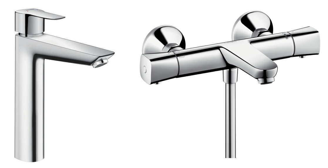 Изображение товара Комплект смесителей Hansgrohe Logis для ванны и раковины широкие функции и надежное качество