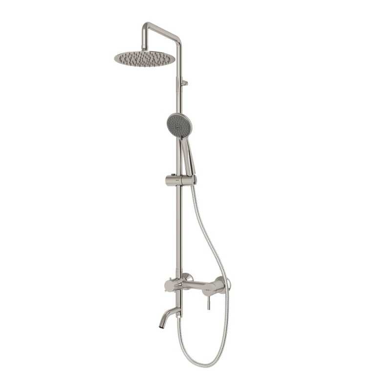 Изображение товара Душевая система Dorff Logic New D0703000SS с верхним и ручным душем, регулируемой высотой, нержавею