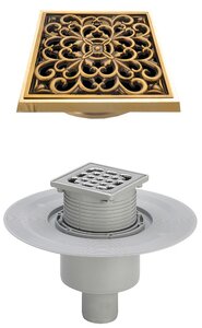 Изображение товара Трап Viega Advantix 556914 с решеткой Bronze de Luxe Узоры