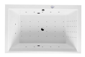 Изображение товара Ванна гидромассажная Excellent Crown Lux 190 x 120 см, NANO, хром, каркас в комплекте