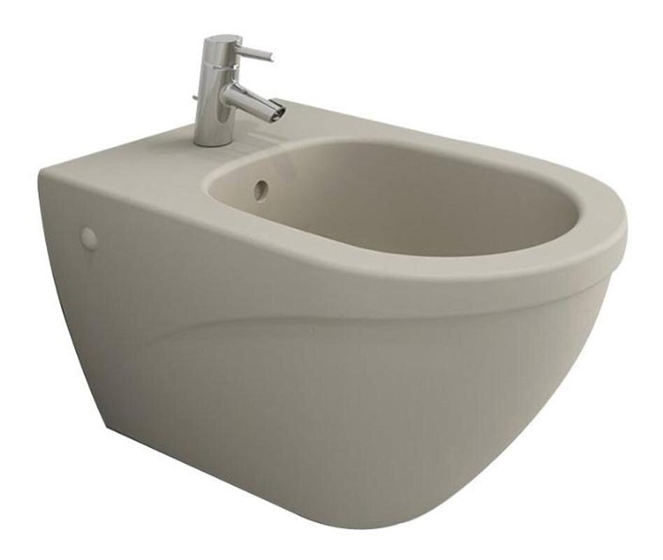 Изображение товара Биде подвесное Bocchi Taormina Arch 1121-007-0120, жасмин матовый Изображение товара Биде подвесное Bocchi Taormina Arch 1121-007-0120, жасмин матовый