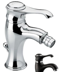 Изображение товара Смеситель для биде Emmevi Tiffany 6004NC черный хром монтаж горизонтальный