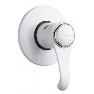 Изображение товара Смеситель для душа Emmevi Tiffany 6009BC белый хром встроенный однорычажный