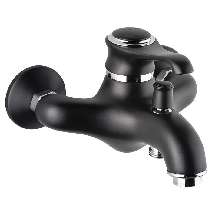 Изображение товара Смеситель Emmevi Tiffany 6001NC Черный — ретро стиль, однорычажный, 5 лет гарантии