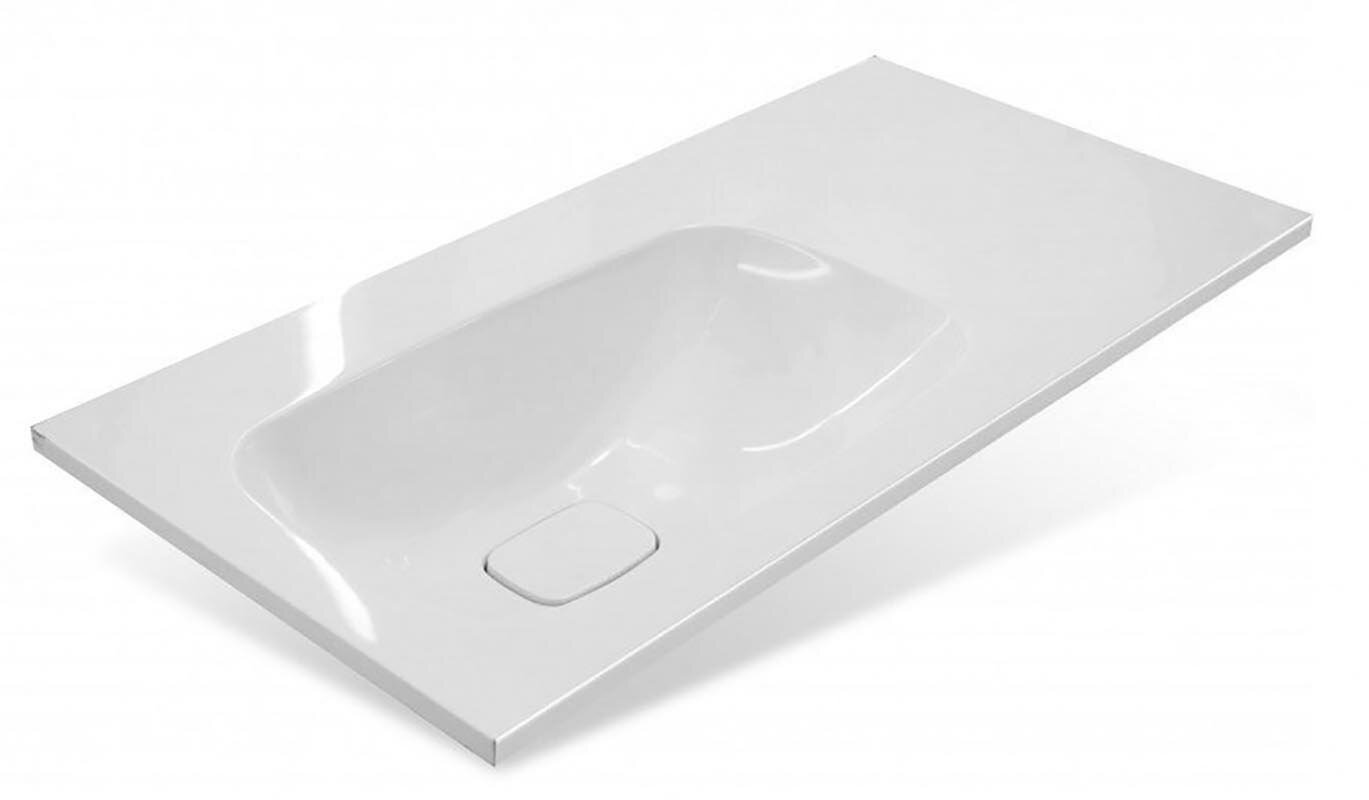 Изображение товара Раковина Style Line Барселона 90x45 см белая угловая пластиковая искусственный камень