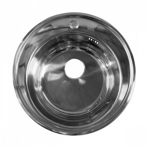 Изображение товара Мойка кухонная Iddis Basic BAS51P0i77, D510, круглая, нержавеющая сталь полированная