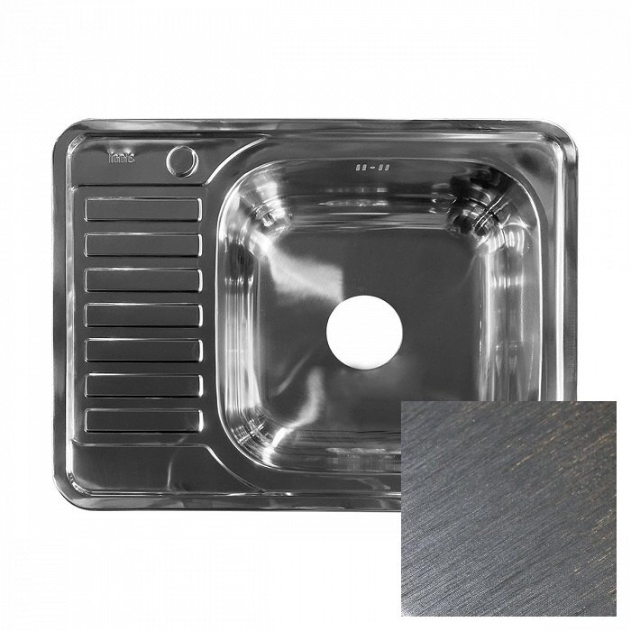 Изображение товара Мойка кухонная Iddis Basic 65x50 см из нержавеющей стали сатин