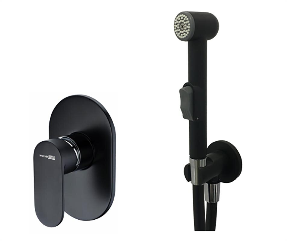 Изображение товара Гигиенический душ WasserKRAFT A117451 со смесителем черный