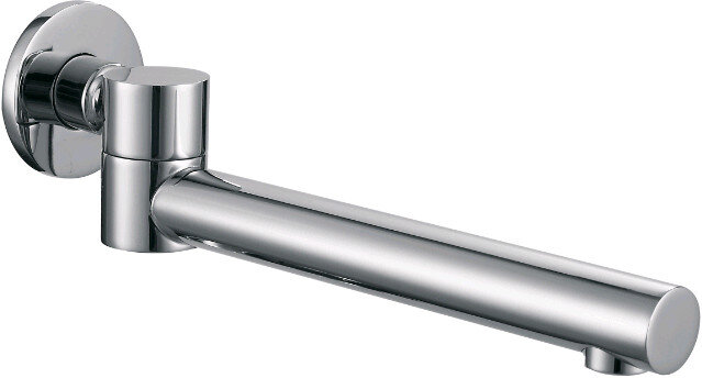 Изображение товара Излив Swedbe Platta 5513 для ванны хром 22см монтаж на стену