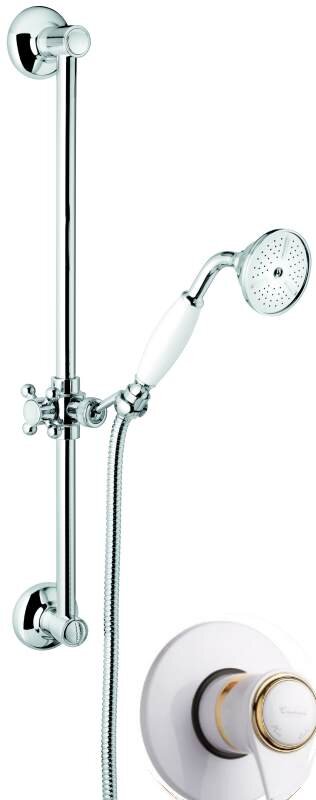 Изображение товара Душевой комплект Emmevi C02541OABO, белый/золото