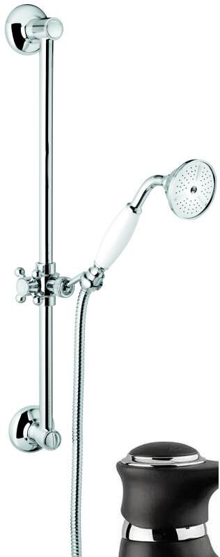 Изображение товара Душевой комплект Emmevi C02541OANC, черный/хром