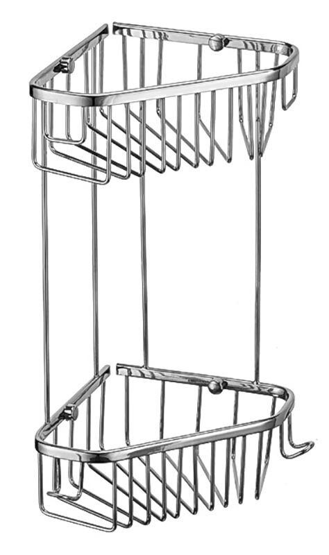 Изображение товара Полка-решетка Rain Bowl 15x15/T (15*15/T), 2-х этажная, хром