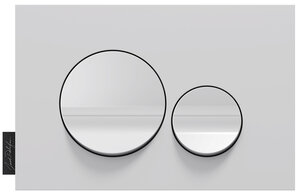 Изображение товара Клавиша смыва Jacob Delafon, белый матовый и глянцевый, E20859-00-MWH