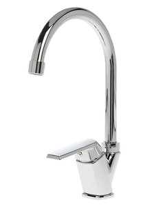 Изображение товара Полимерный смеситель OneLife для кухонной мойки, хром, P02-000cr