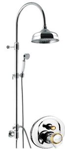 Изображение товара Душевой комплект Emmevi Deco Classic C02594ECO, 1 режим струи, хром/золото