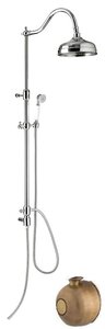 Изображение товара Душевой комплект Emmevi Deco Old C02618EBR, 1 режим струи, бронза