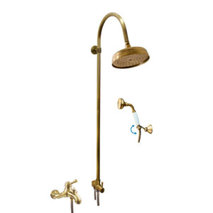 Изображение товара Душевая система Rav-Slezak Labe L454.5/3SM бронза вертикальный монтаж 102 см