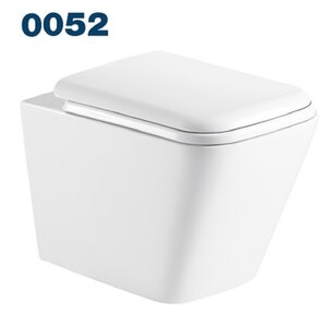 Изображение товара Подвесной унитаз Azario Teramo 0052 безободковый с крышкой-сиденьем микролифт, белый, AZ0052