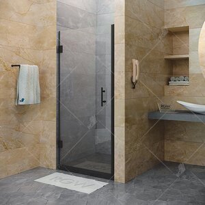 Изображение товара Душевая дверь RGW HO-011B, 350601106-14, 60 х 195 см в нишу, распашная, стекло прозрачное, профиль черный