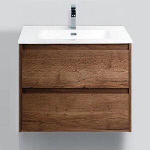 Изображение товара Тумба под раковину BelBagno KRAFT 39-600/390-2C-SO-RT 60 cм подвесная с 2 ящиками, Rovere Tabacco