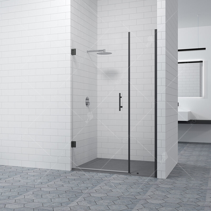 Изображение товара Душевая дверь RGW HO-012B 100x195 см распашная прозрачное стекло черный профиль Германия