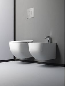 Изображение товара Подвесное биде AXA White Jam 3312801 белое дизайнерское из фарфора