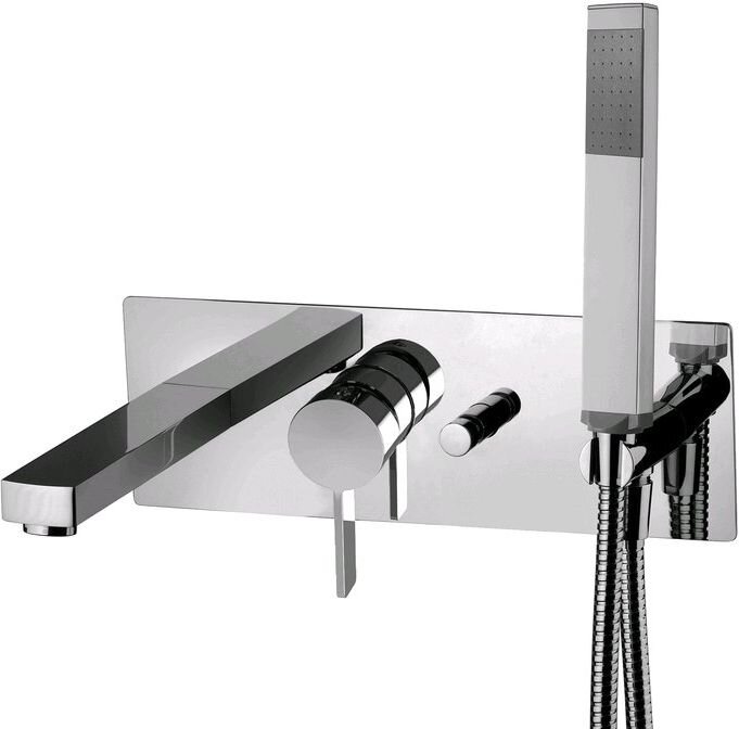 Изображение товара Купить смеситель Paffoni Rock RO001CR для ванны и душа, хром, Италия