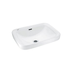 Изображение товара Раковина накладная Jaquar Florentine FLS-WHT-5601 белая прямоугольная 56х42 см