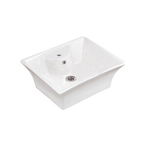 Изображение товара Раковина накладная Jaquar Fonte FNS-WHT-40931 50х42 см белая керамика