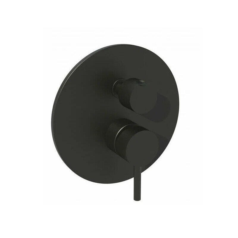 Изображение товара Смеситель Paffoni Light LIG019NO для душа, встраиваемый, черный матовый