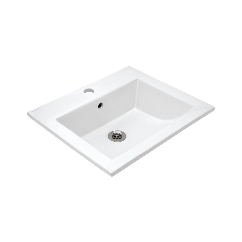Изображение товара Раковина накладная Jaquar Kubix-F KUS-WHT-35601 белая 50x44 см керамика