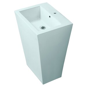 Изображение товара Раковина Jaquar Kubix-F KUS-WHT-35401, 52 см, напольная, белая