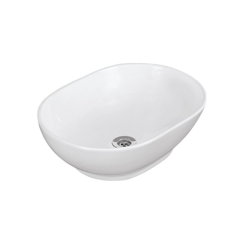 Изображение товара Раковина Jaquar Solo SLS-WHT-6901 овальная накладная белая 48,5x37 см