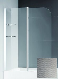 Изображение товара Шторка на ванну Cezares Eco-O-V-12-120/140-P-Cr, 120 x 140 см стекло текстурное Punto, хром Изображение товара Шторка на ванну Cezares Eco-O-V-12-120/140-P-Cr, 120 x 140 см стекло текстурное Punto, хром