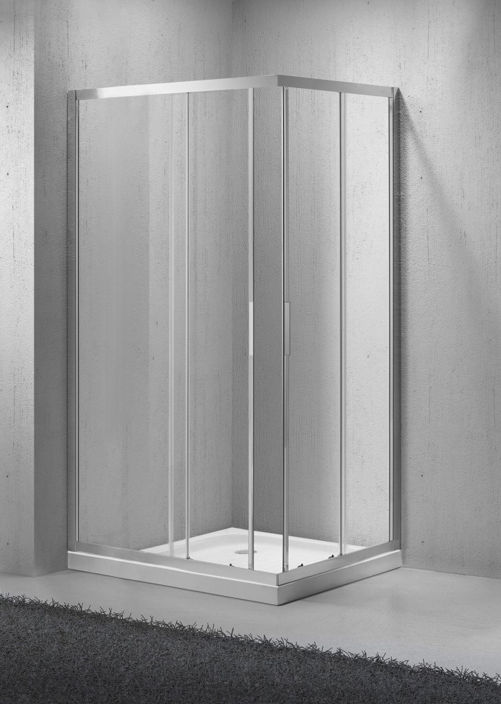 Изображение товара Душевой уголок BelBagno Sela-AH-2-120/80-C-Cr 120x80x190 см с раздвижными дверями хром