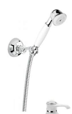 Изображение товара Душевой гарнитур Emmevi 110BC, 1 режим струи, белый/хром