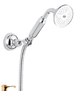 Изображение товара Душевой гарнитур Emmevi The One 110OAMOR золото стиль ретро латунь монтаж вертикальный