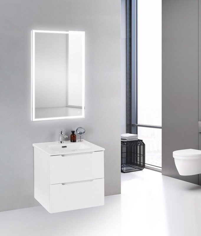 Изображение товара Тумба под раковину BelBagno ETNA39-500/390-2C-SO-BL-P 50 см подвесная, Bianco Lucido