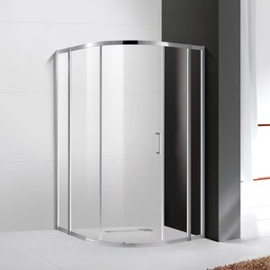 Изображение товара Душевой уголок Cezares Molveno-R-11-90+30-C-Cr-IV, 120 x 120 см, стекло прозрачное антикальций, профиль хром