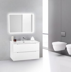 Изображение товара Тумба под раковину BelBagno ETNA39-800/390-2C-SO-BL-P 80 см, подвесная, Bianco Lucido