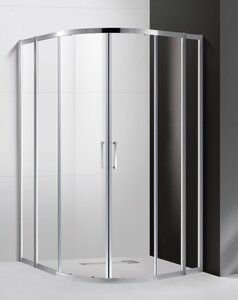 Изображение товара Душевой уголок Cezares Molveno-R-22-90+20-C-Cr-IV, 110 x 110 см, стекло прозрачное антикальций, профиль хром