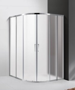 Изображение товара Душевой уголок Cezares Molveno-R-22-90+30-P-Cr, 120 x 120 см, стекло рифленое, профиль хром