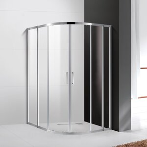 Изображение товара Душевой уголок Cezares Molveno-RH-22-110/100-C-Cr-IV, 110 x 100 см, стекло прозрачное антикальций, профиль хром