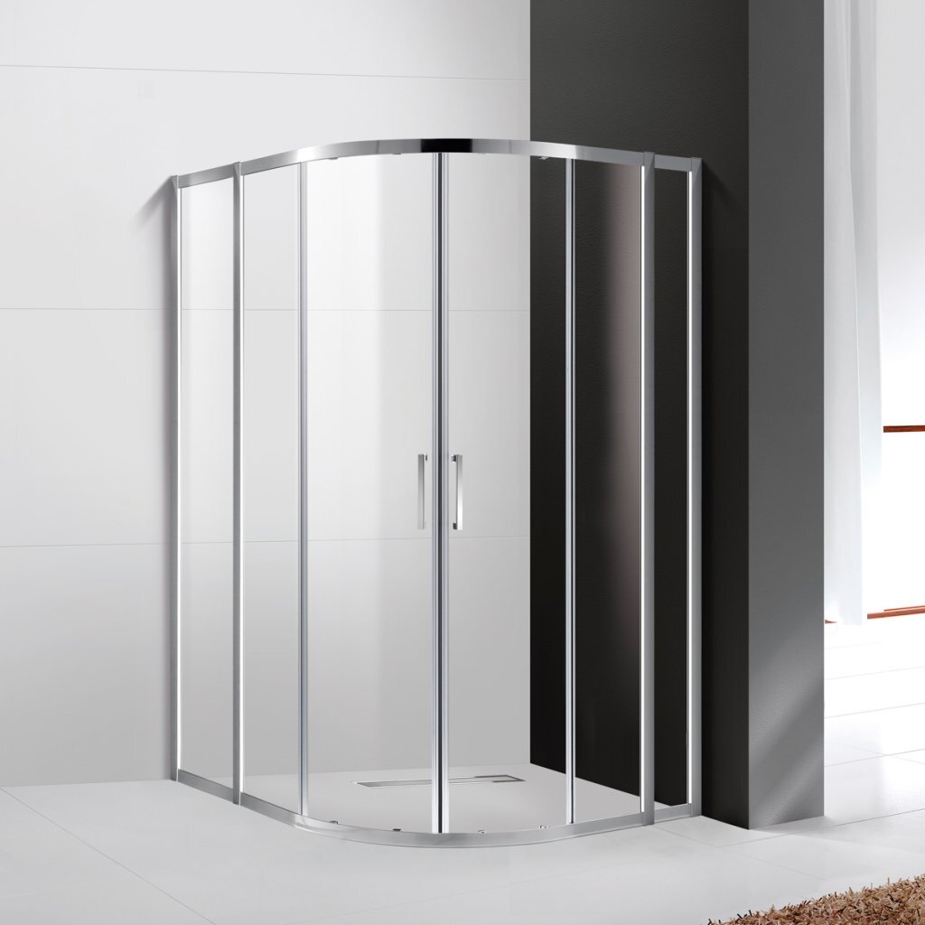 Изображение товара Душевой уголок Cezares Molveno-RH-22-120/110-C-Cr-IV прозрачное стекло хром