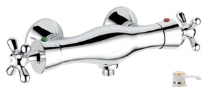 Изображение товара Смеситель для душа Emmevi Deco 12300BO белый золото ретро стиль