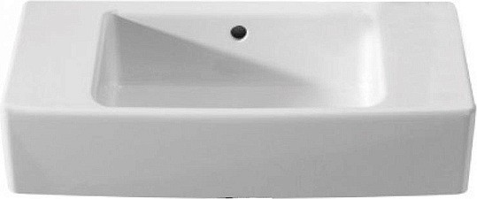 Изображение товара Раковина Roca Hall 50x25 см белая для ванной комнаты на стену и полупьедестал