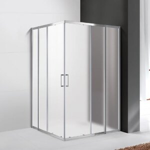 Изображение товара Душевой уголок Cezares Molveno-AH-22-130/120-P-Cr, 130 x 120 см, стекло рифленое, профиль хром