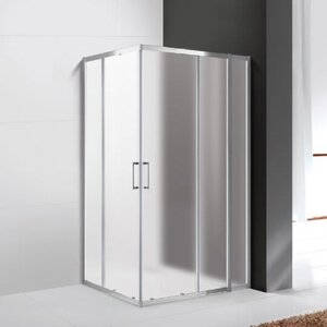 Изображение товара Душевой уголок Cezares Molveno-AH-21-100+20-P-Cr, 120 x 100 см, стекло рифленое Punto, профиль хром