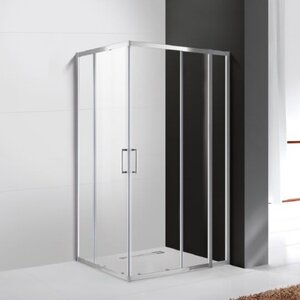 Изображение товара Душевой уголок Cezares Molveno-AH-21-90+30-C-Cr-IV, 120 x 90 см, стекло прозрачное антикальций, профиль хром